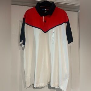 New!!!!!!! Men’s Tommy Hilfiger Red, White, and Blue Polo Shirt